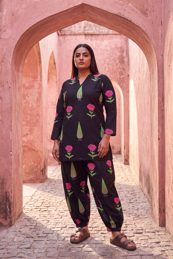 Ebony Muse Cotton Farshi Salwar Set