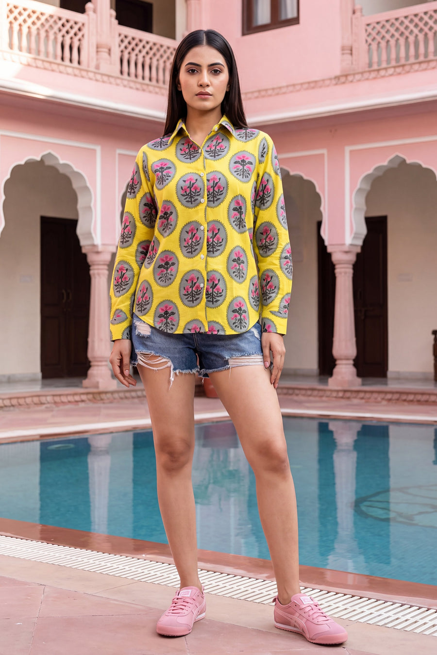 Amber Sun Cotton Shirt — image 3