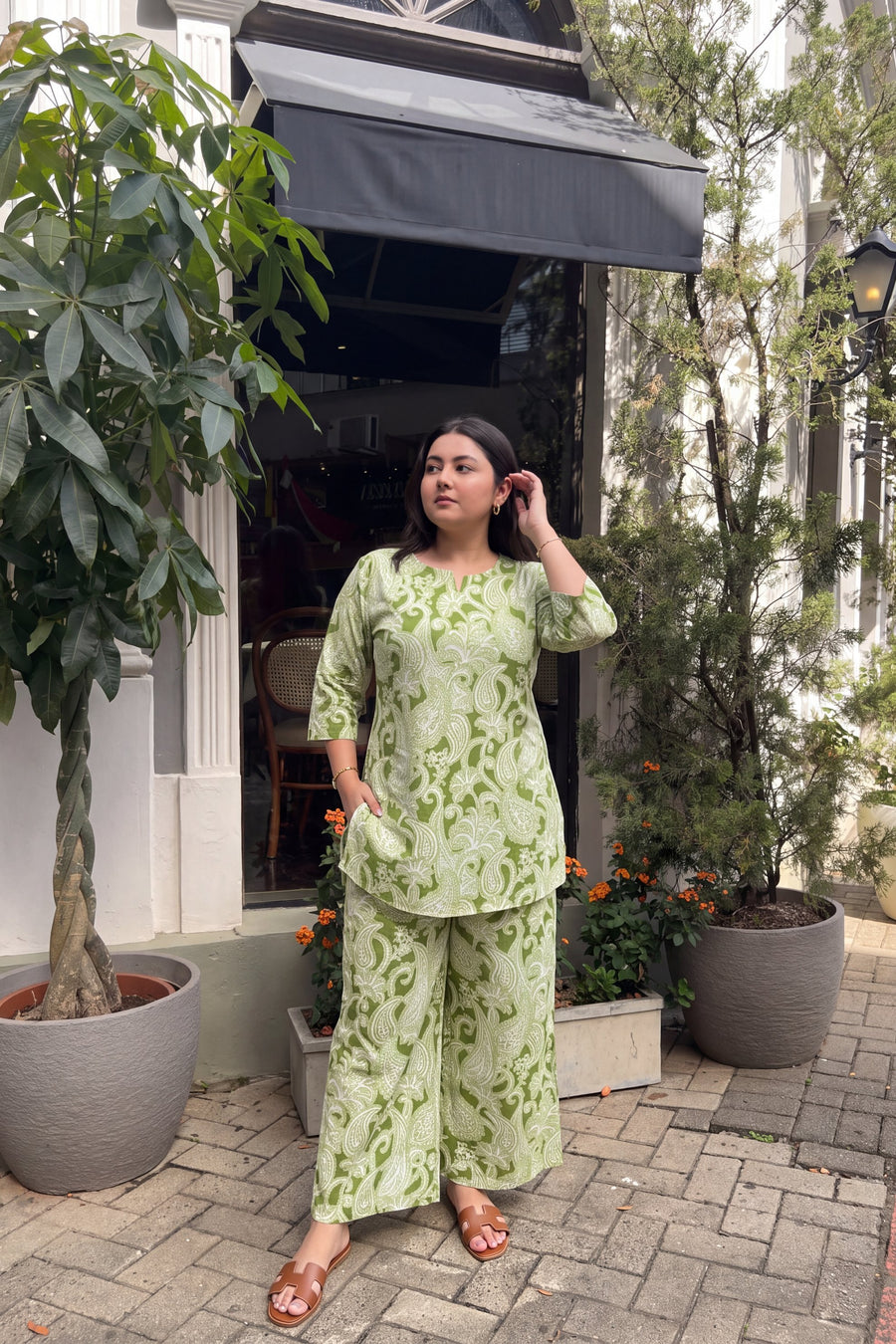 Meadow Paisley Cotton Co-ord Set — image 14