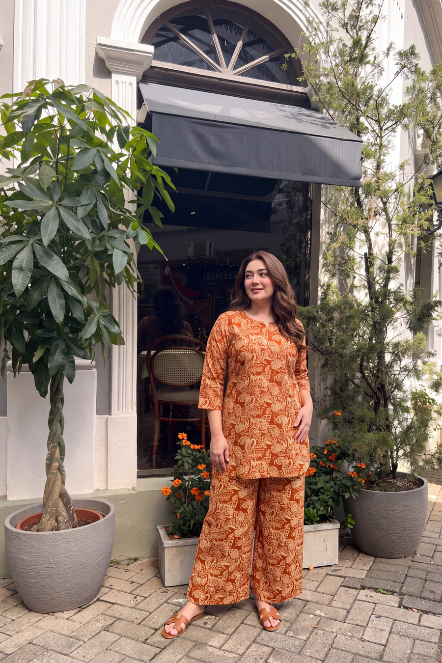 Terracotta Paisley Cotton Co-ord Set — image 16