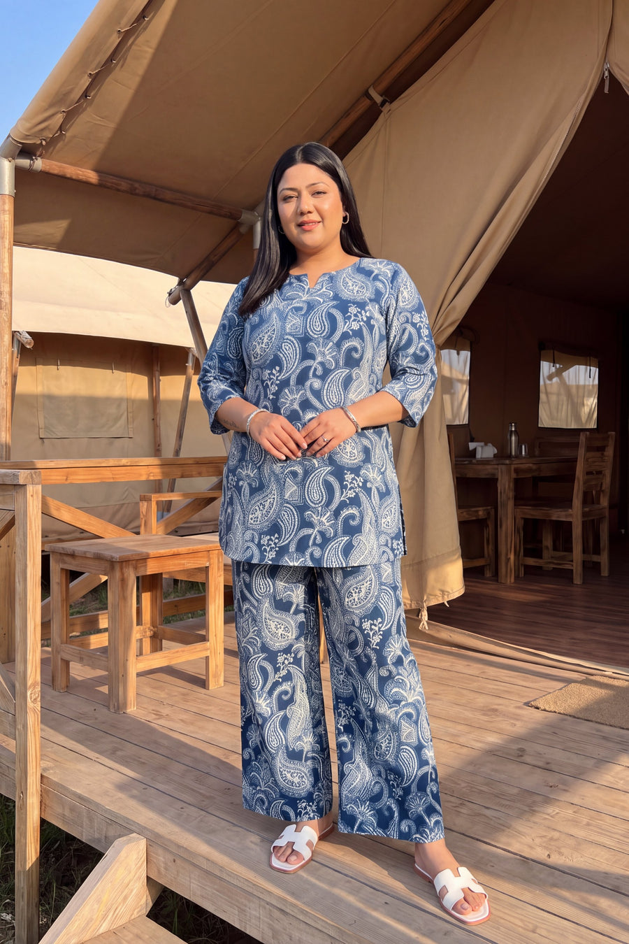 Indigo Vine Cotton Co-ord Set — image 6
