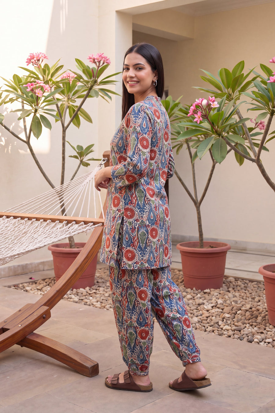 Spectra Drift Cotton Farshi Salwar Set — image 11