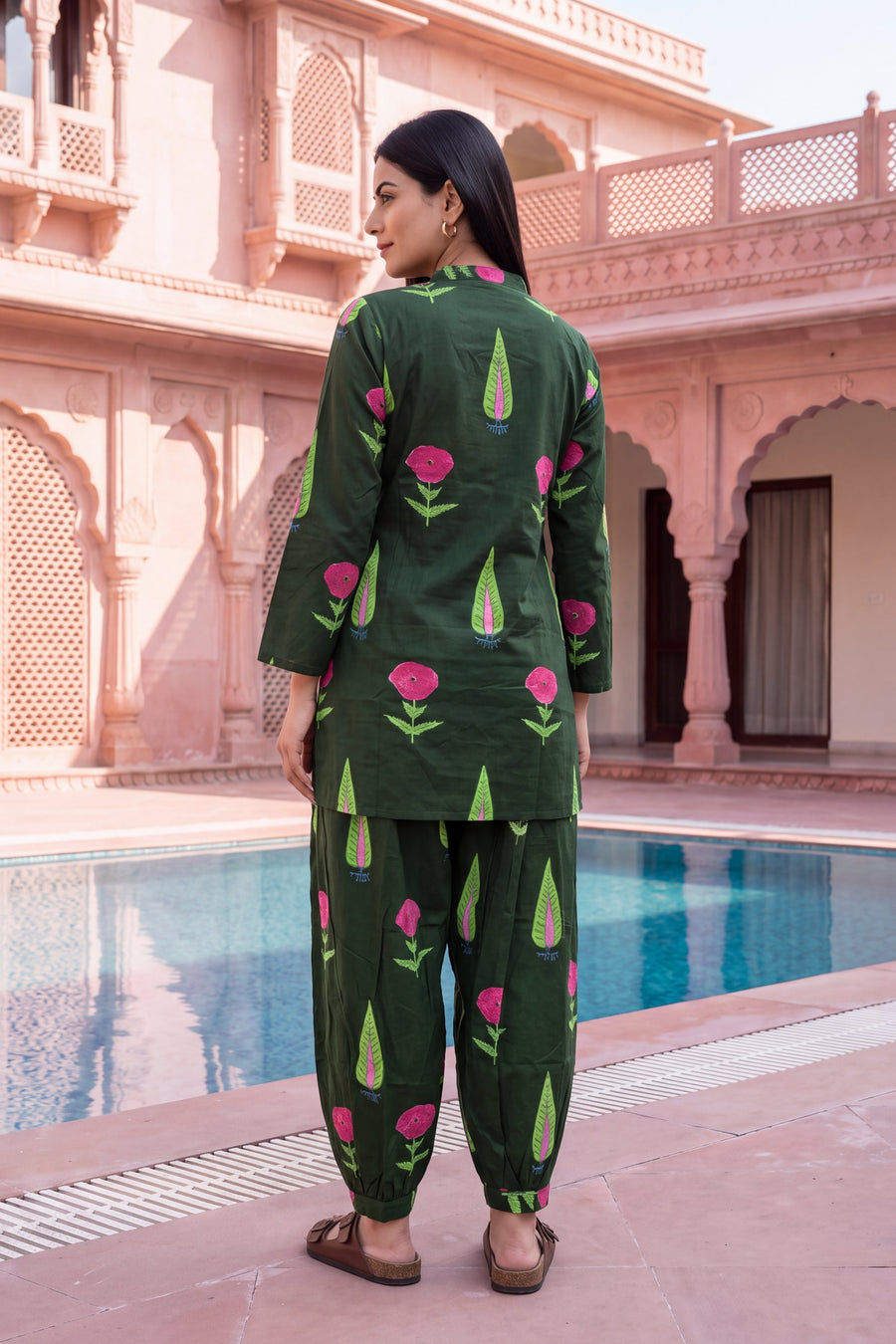 Jade Ripple Cotton Farshi Salwar Set — image 10