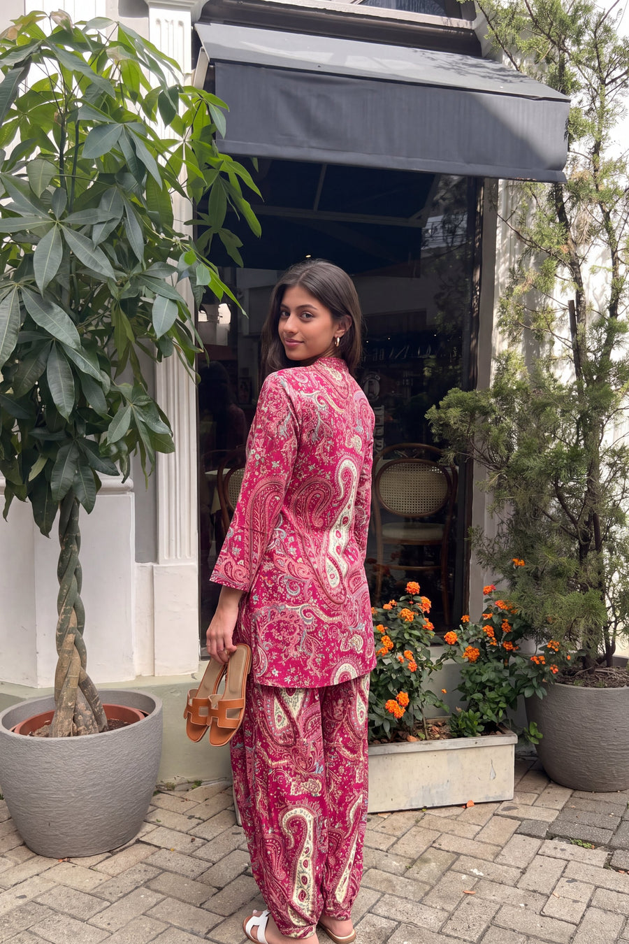 Rani Paisley Cotton Farshi Salwar Set — image 11