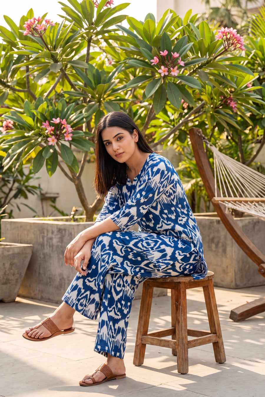 Sapphire Wave Cotton Co-ord Set — image 15
