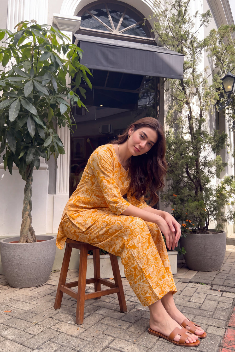 Marigold Paisley Cotton Co-ord Set — image 12