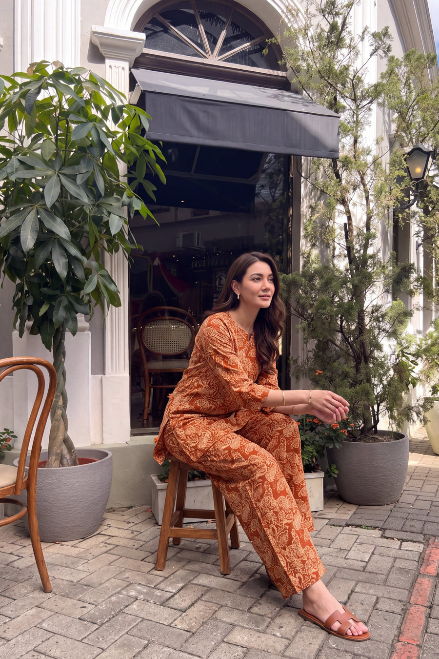 Terracotta Paisley Cotton Co-ord Set — image 14