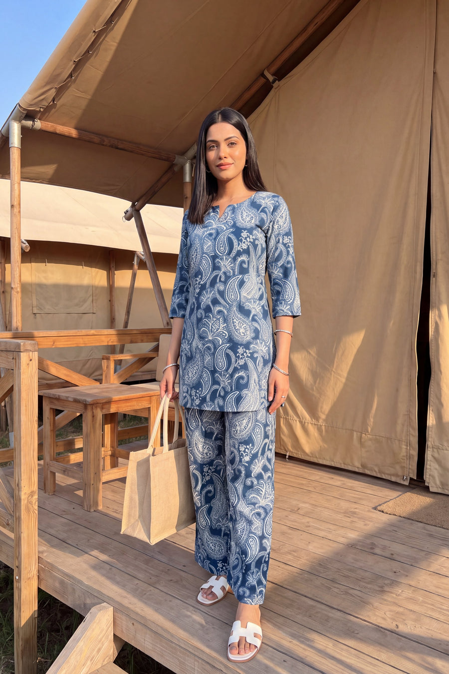 Indigo Vine Cotton Co-ord Set — image 8