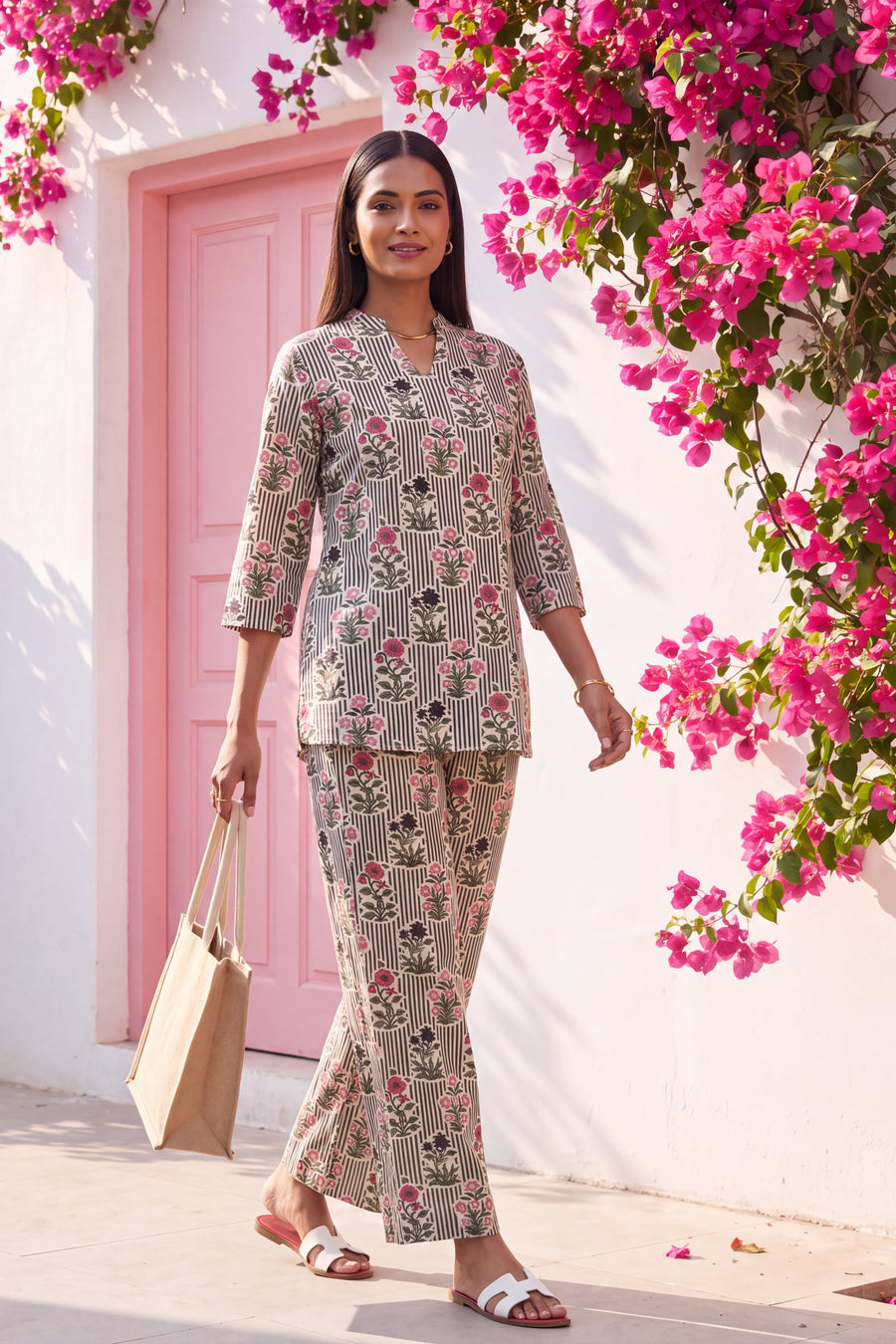 Willow Meadow Angrakha Cotton Co-ord Set — image 10