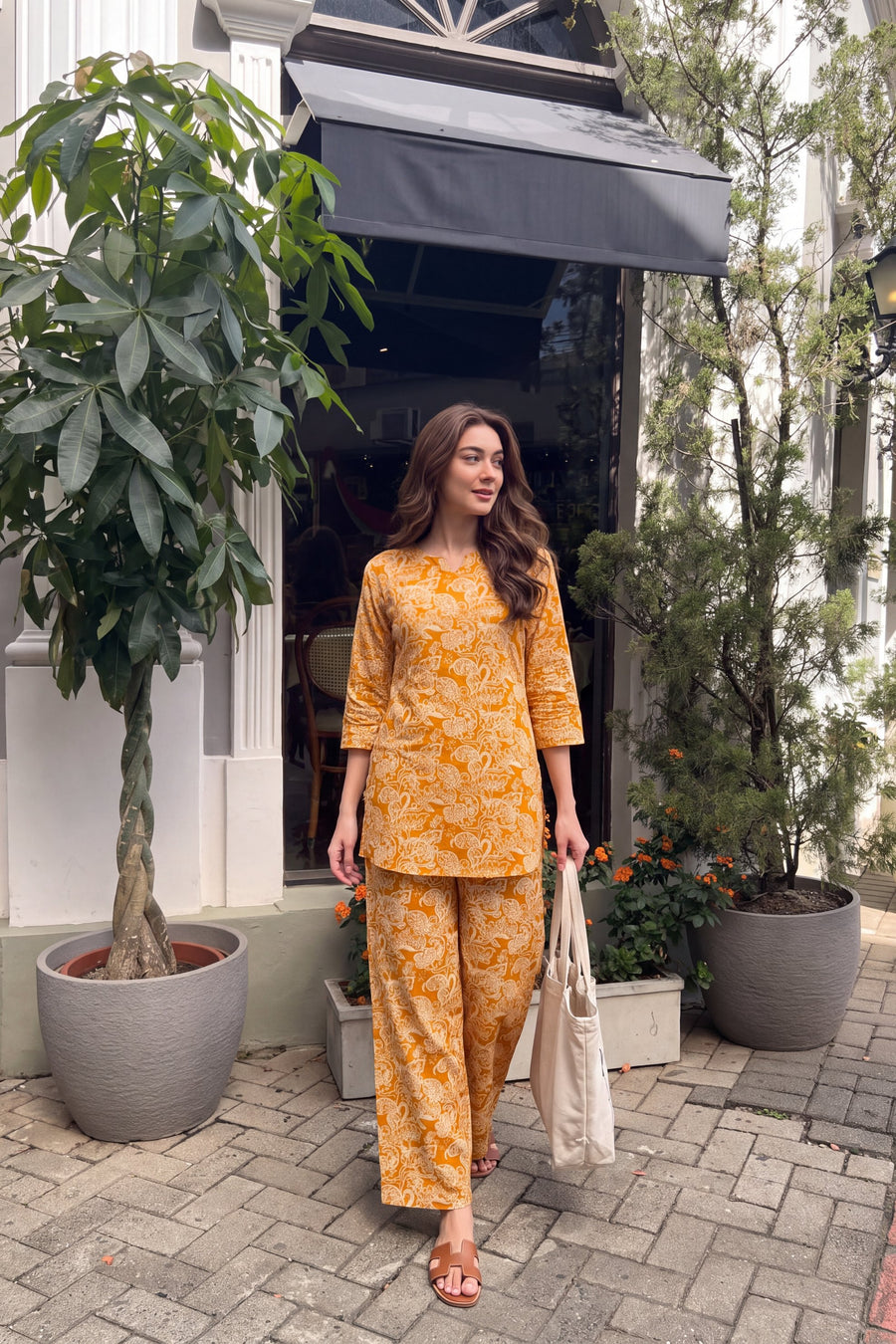 Marigold Paisley Cotton Co-ord Set — image 6
