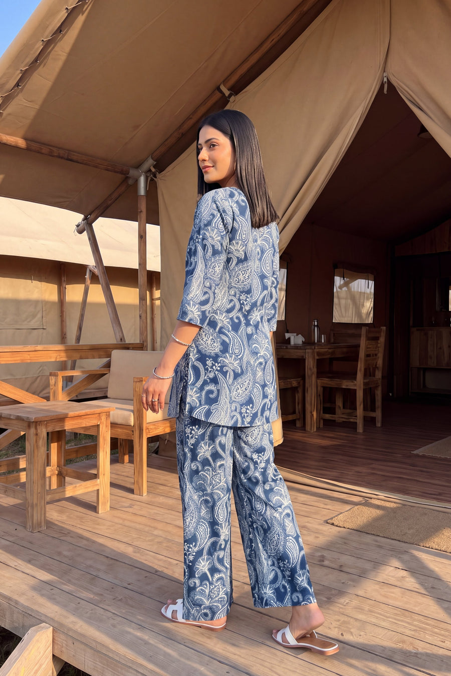 Indigo Vine Cotton Co-ord Set — image 3