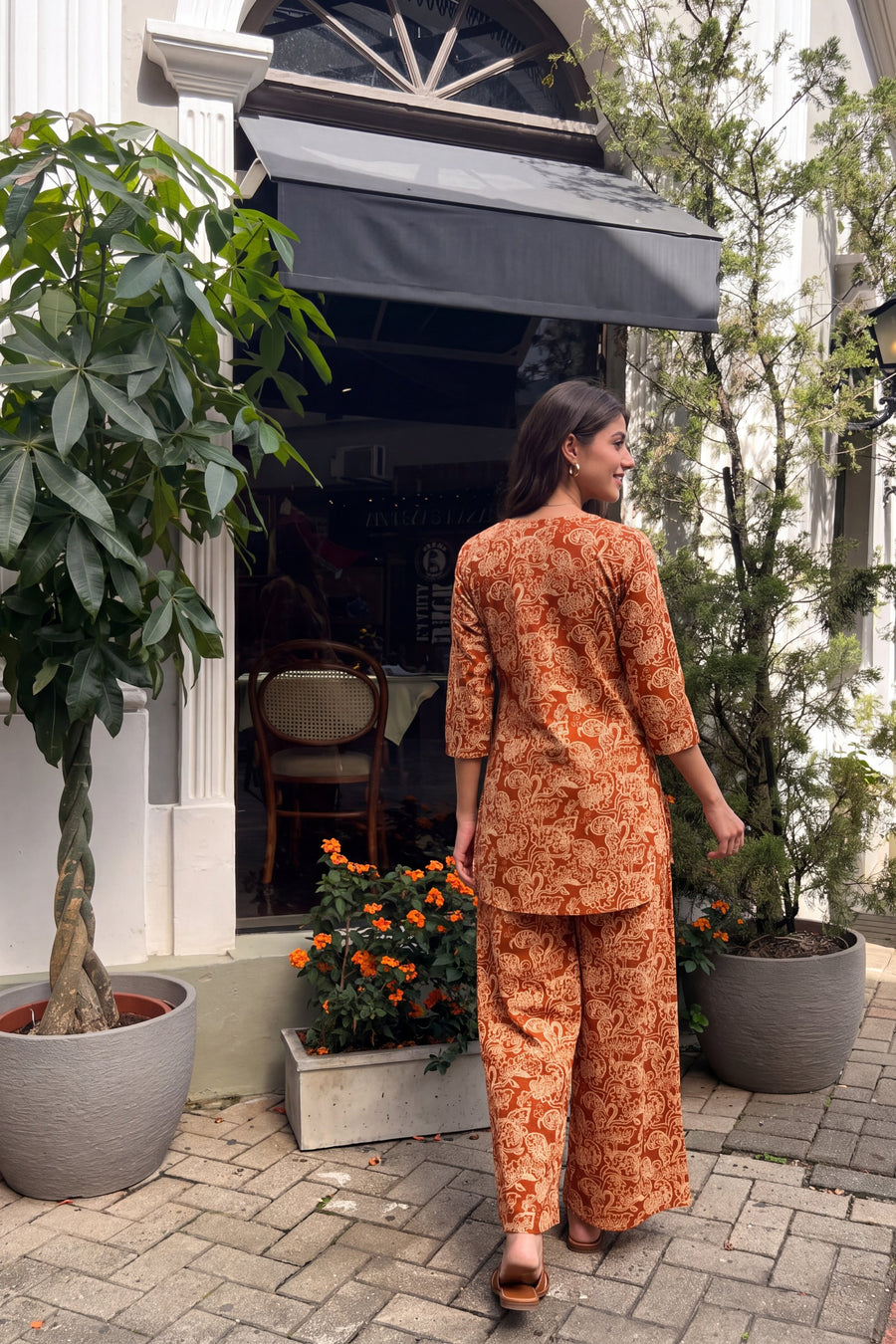 Terracotta Paisley Cotton Co-ord Set — image 15