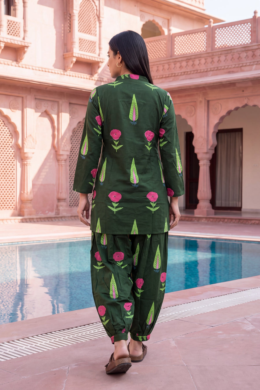Jade Ripple Cotton Farshi Salwar Set — image 12