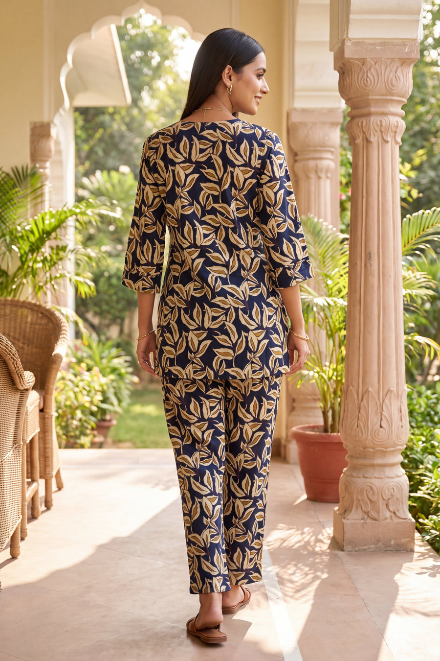 Harbour Trellis Blue Cotton Co-ord Set — image 11