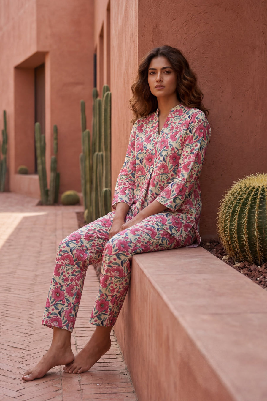 Vintage Rose Garden Cotton Co-ord Set — image 3