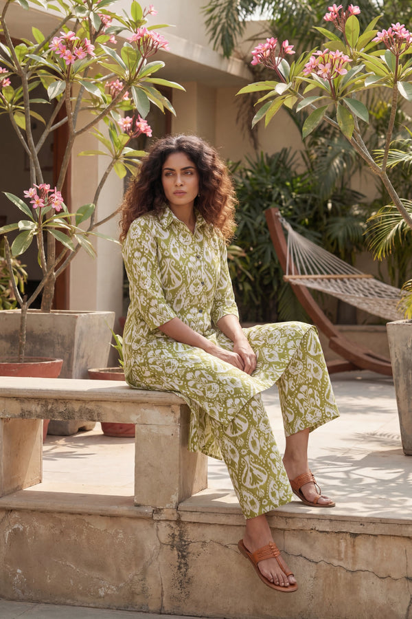Natural Thread Cotton Co-ord Set