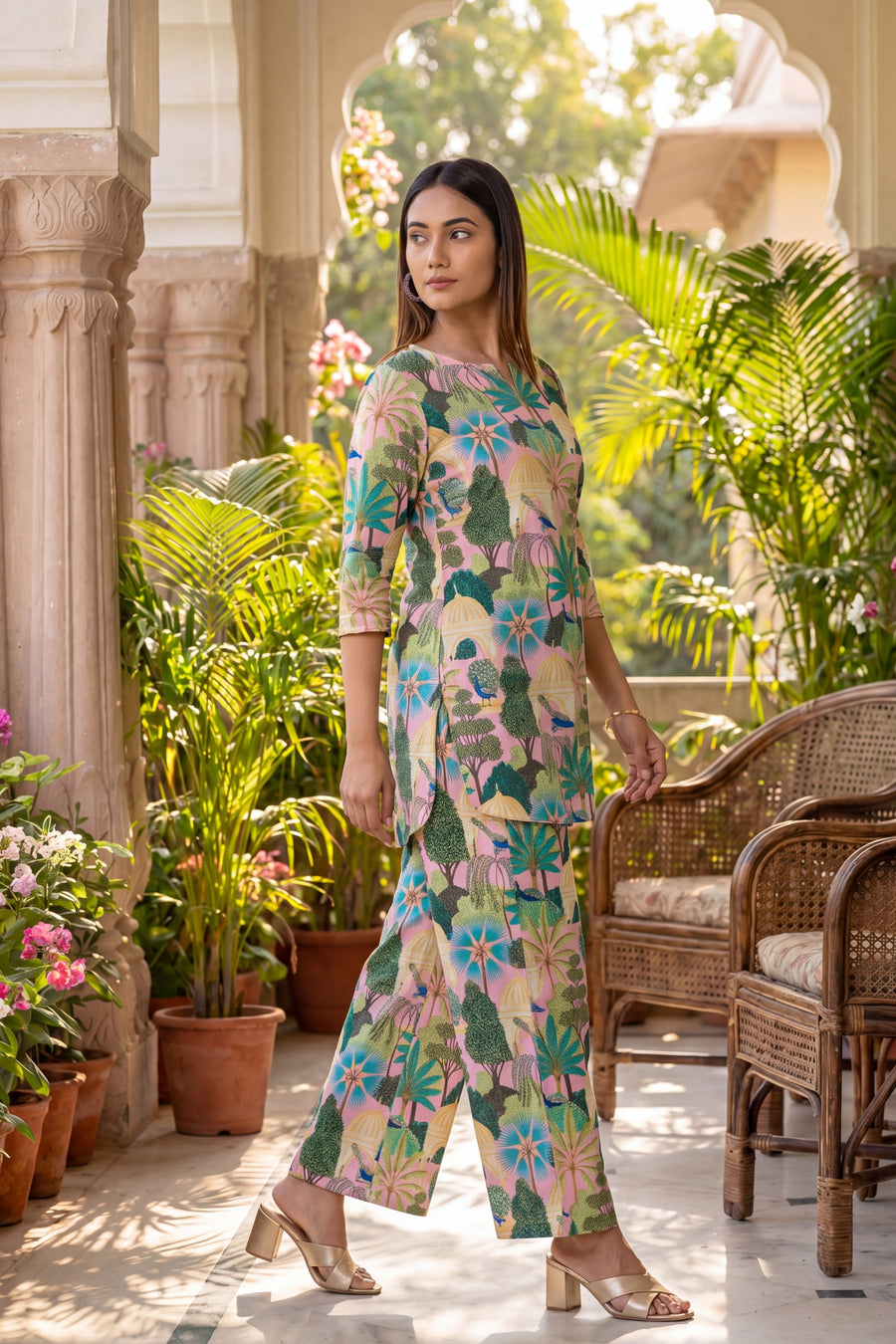 Pink Cotton Botanical Co-ord Set — image 10