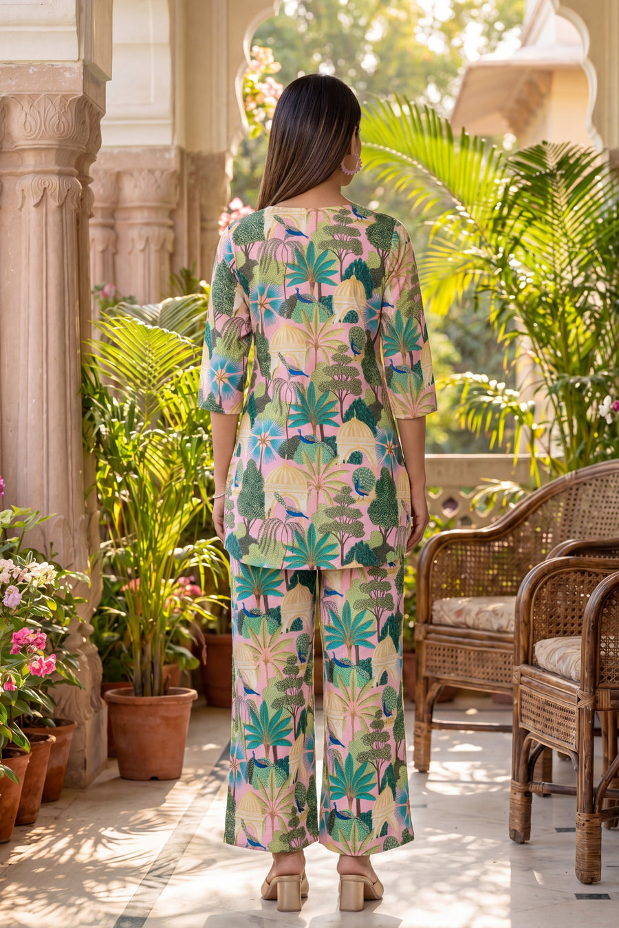 Pink Cotton Botanical Co-ord Set — image 11