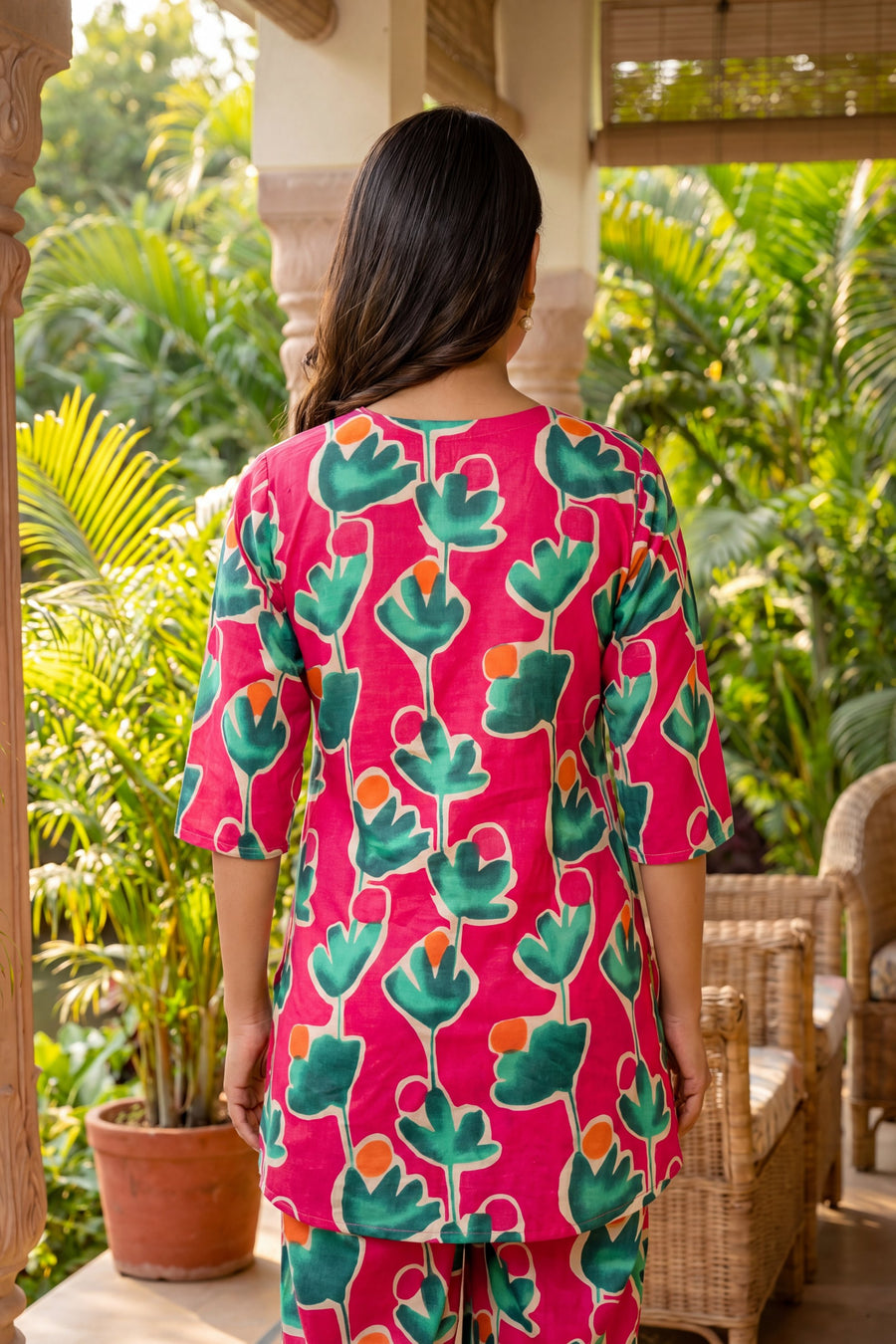 Rosy Garden Botanical Cotton Co-ord Set — image 10