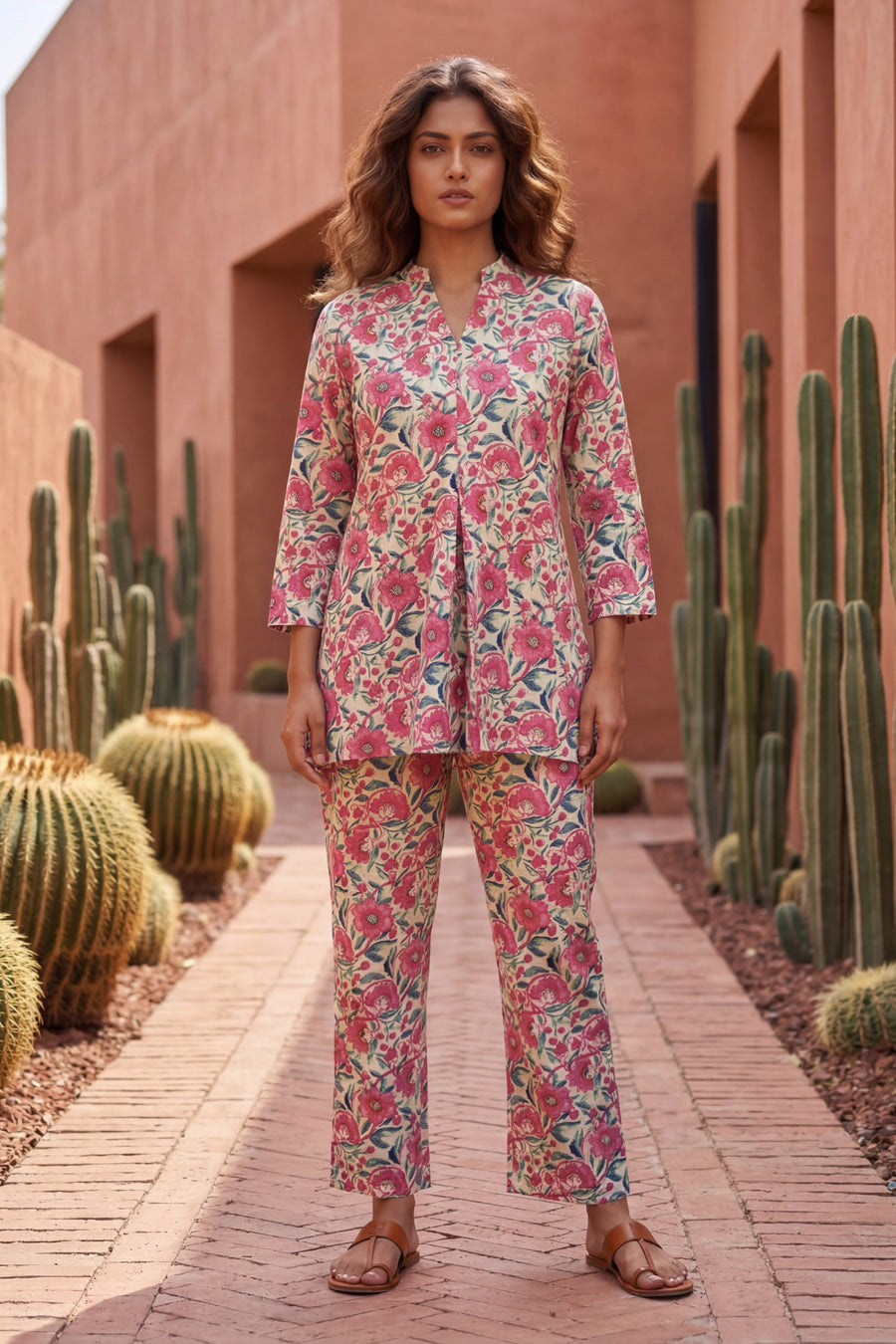 Vintage Rose Garden Cotton Co-ord Set — image 5