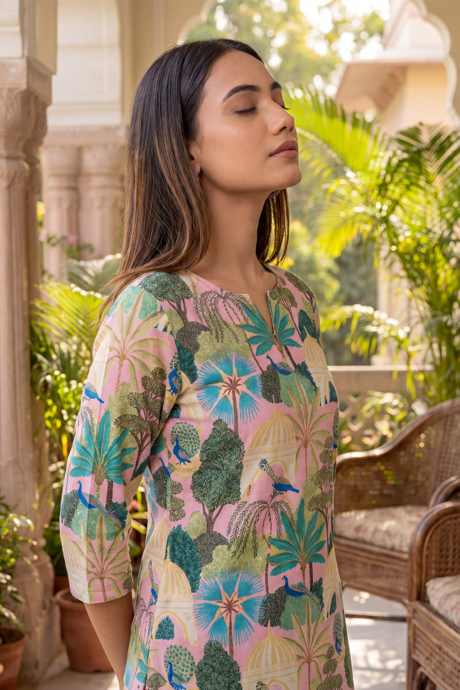 Pink Cotton Botanical Co-ord Set — image 5