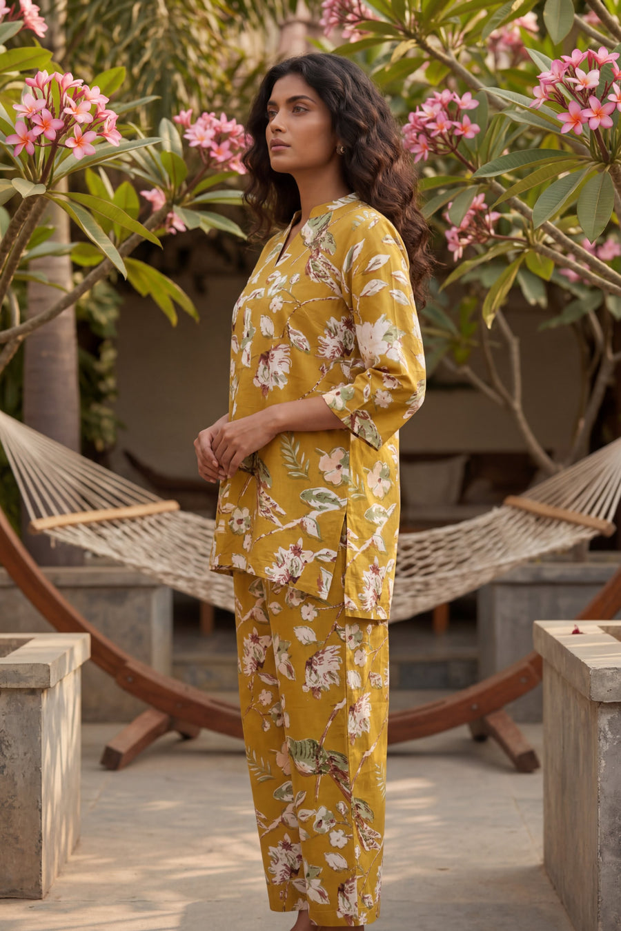 Golden Meadow Mustard Cotton Co-ord Set — image 5