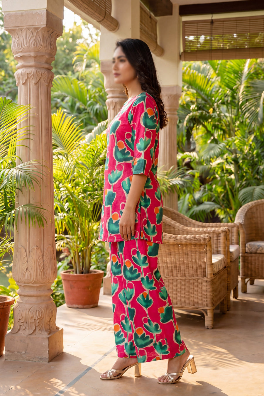 Rosy Garden Botanical Cotton Co-ord Set — image 14