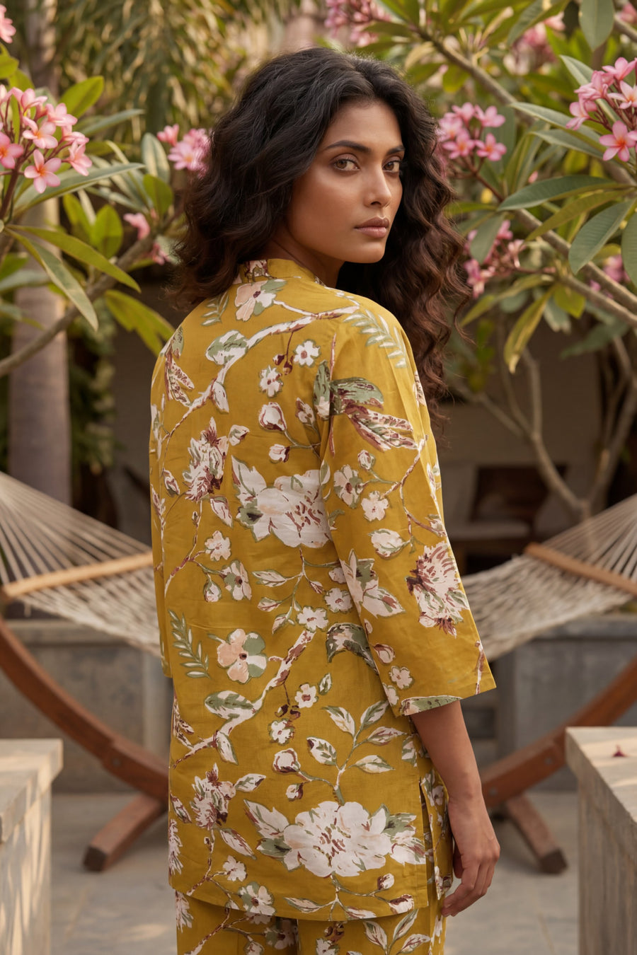 Golden Meadow Mustard Cotton Co-ord Set — image 2