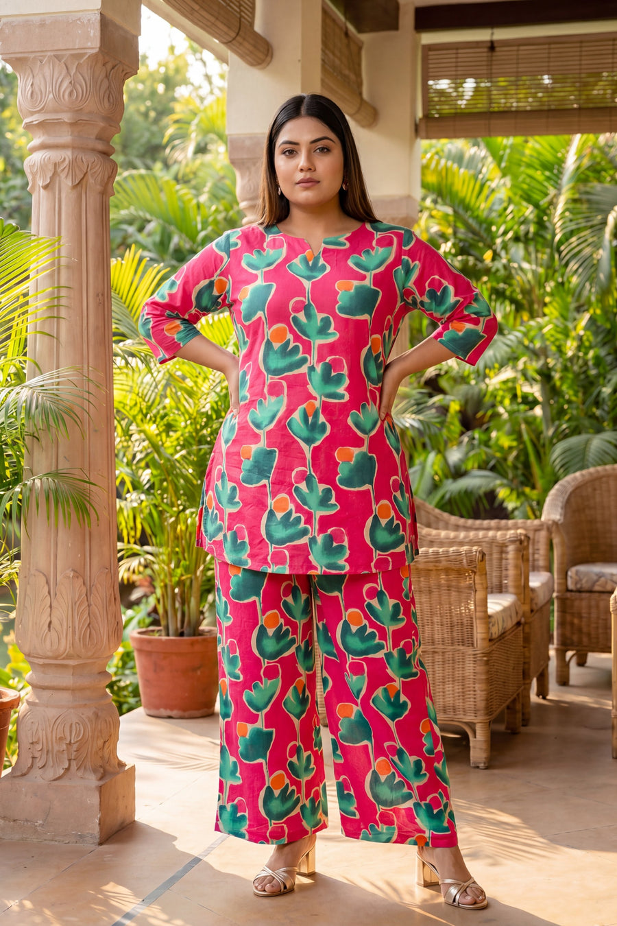 Rosy Garden Botanical Cotton Co-ord Set — image 16