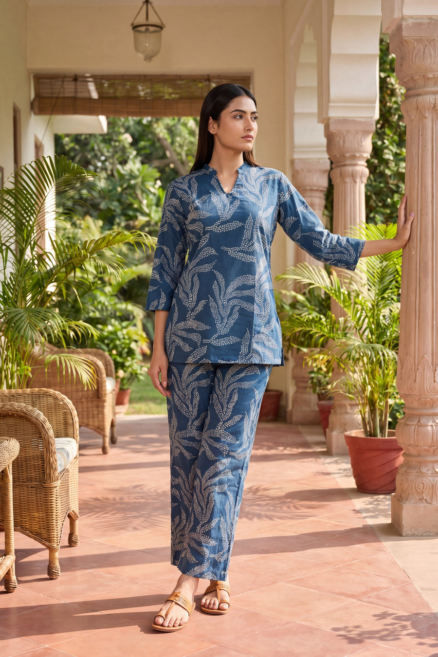 Slate Fern Pearl Botanical Cotton Co-ord Set — image 7