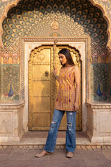 Linen Cloud Beige Square Neck Cotton Top
