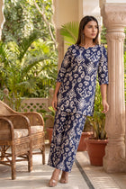 Celestial Rhythm Blue Cotton Co-ord Set