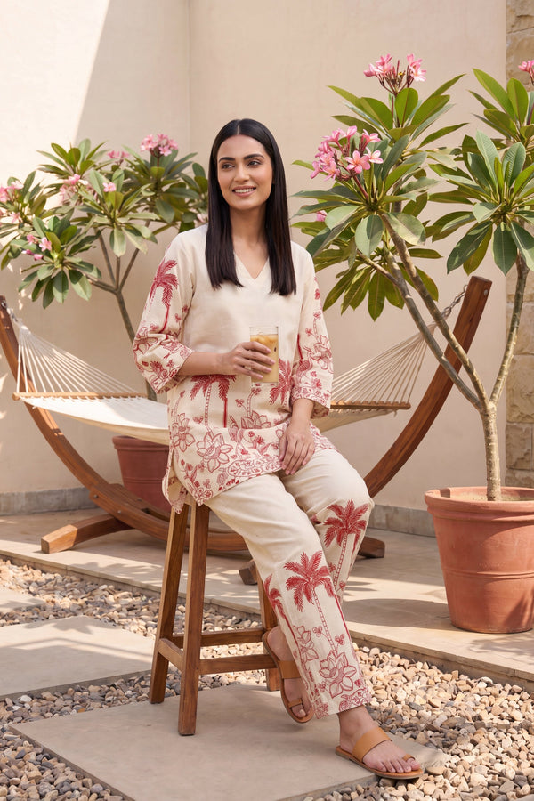 Wildflower Bloom Floral Cotton Flex Co-ord Set