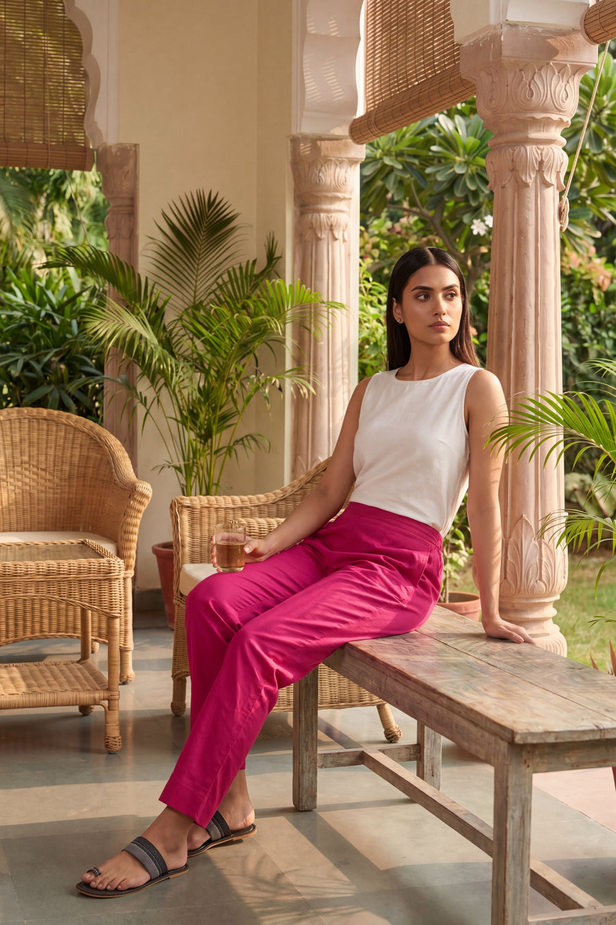 Pink Cotton Women's Pant — image 9