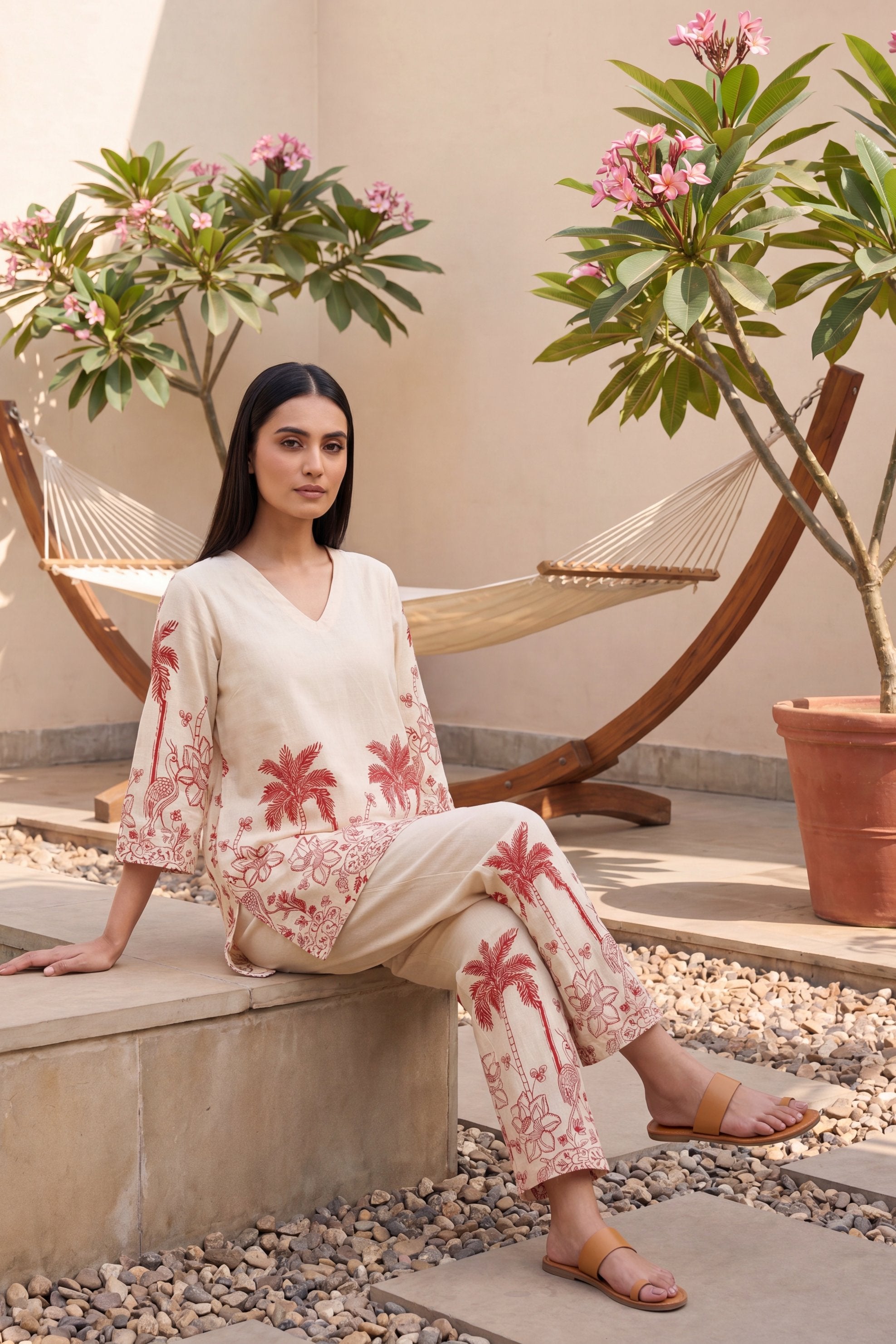 Wildflower Bloom Floral Cotton Flex Co-ord Set