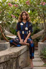 Ebony Canvas Black Cotton Co-ord Set