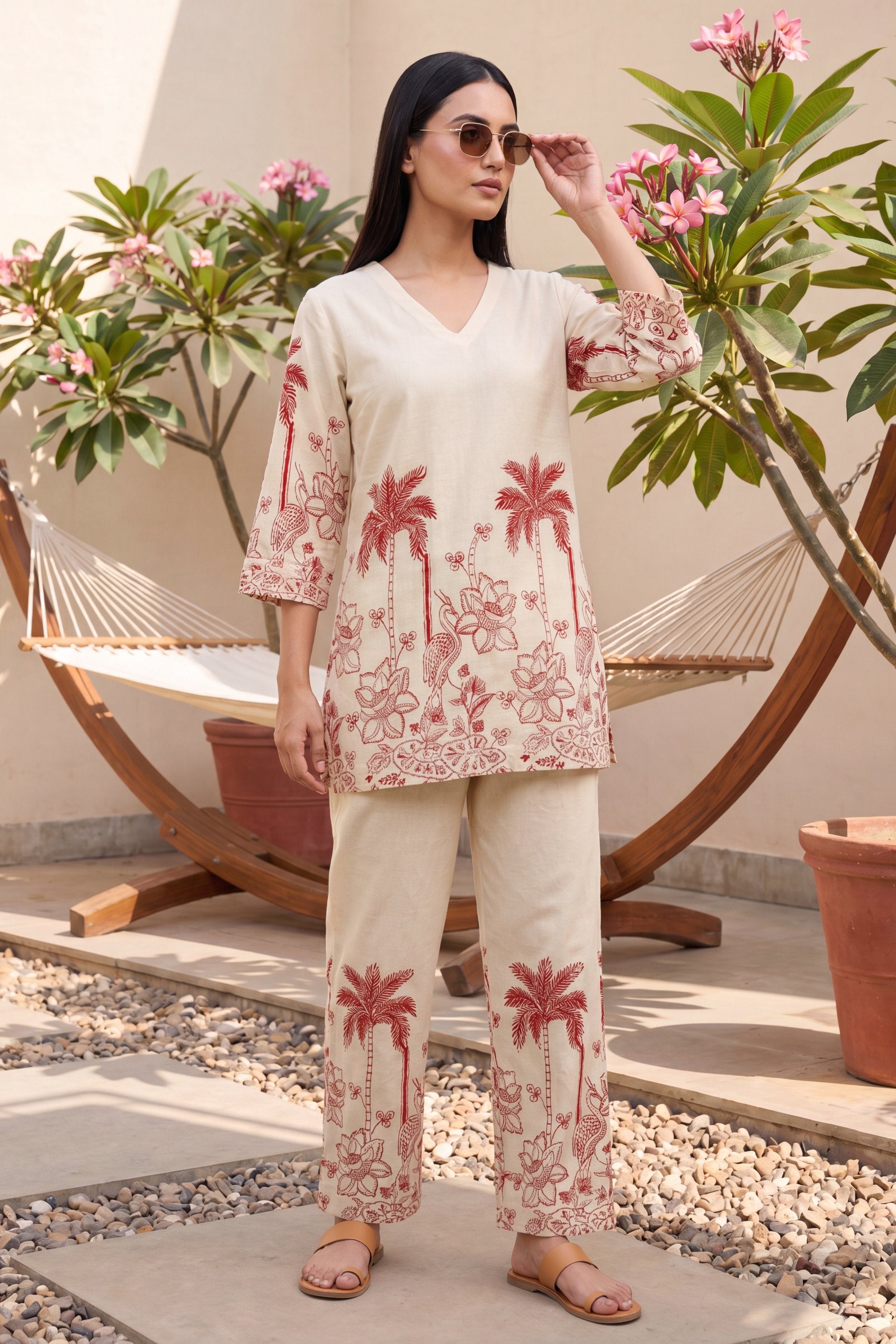 Wildflower Bloom Floral Cotton Flex Co-ord Set