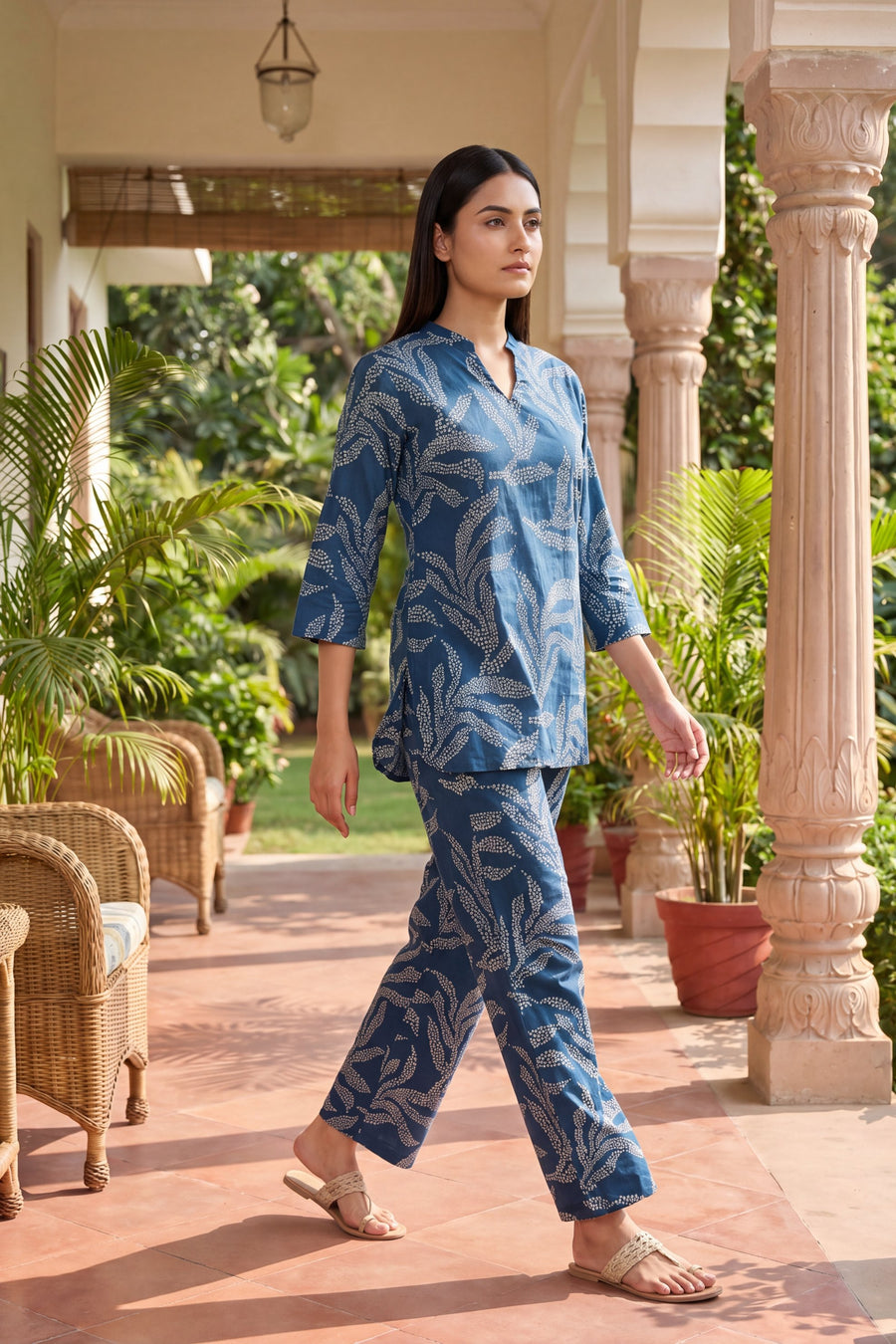 Slate Fern Pearl Botanical Cotton Co-ord Set — image 5