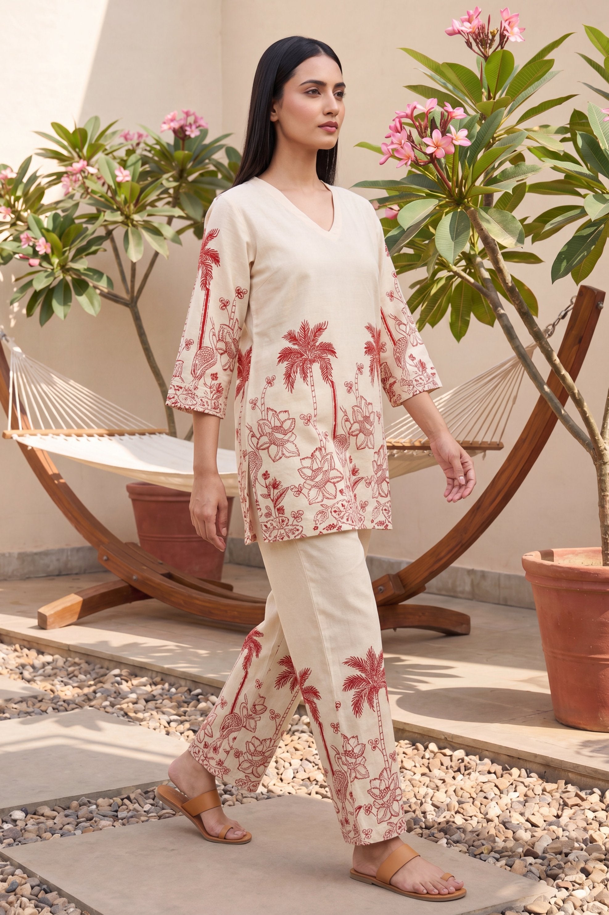 Wildflower Bloom Floral Cotton Flex Co-ord Set