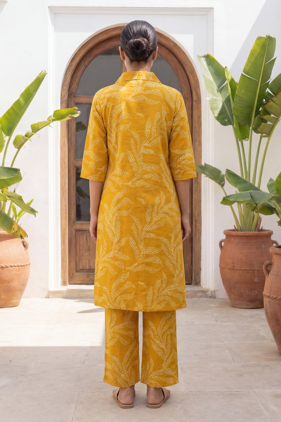 Amber Dabu Vine Print Cotton Co-ord Set — image 2