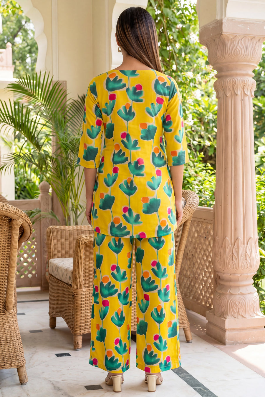 Marigold Elegance Cotton Co-ord Set — image 10