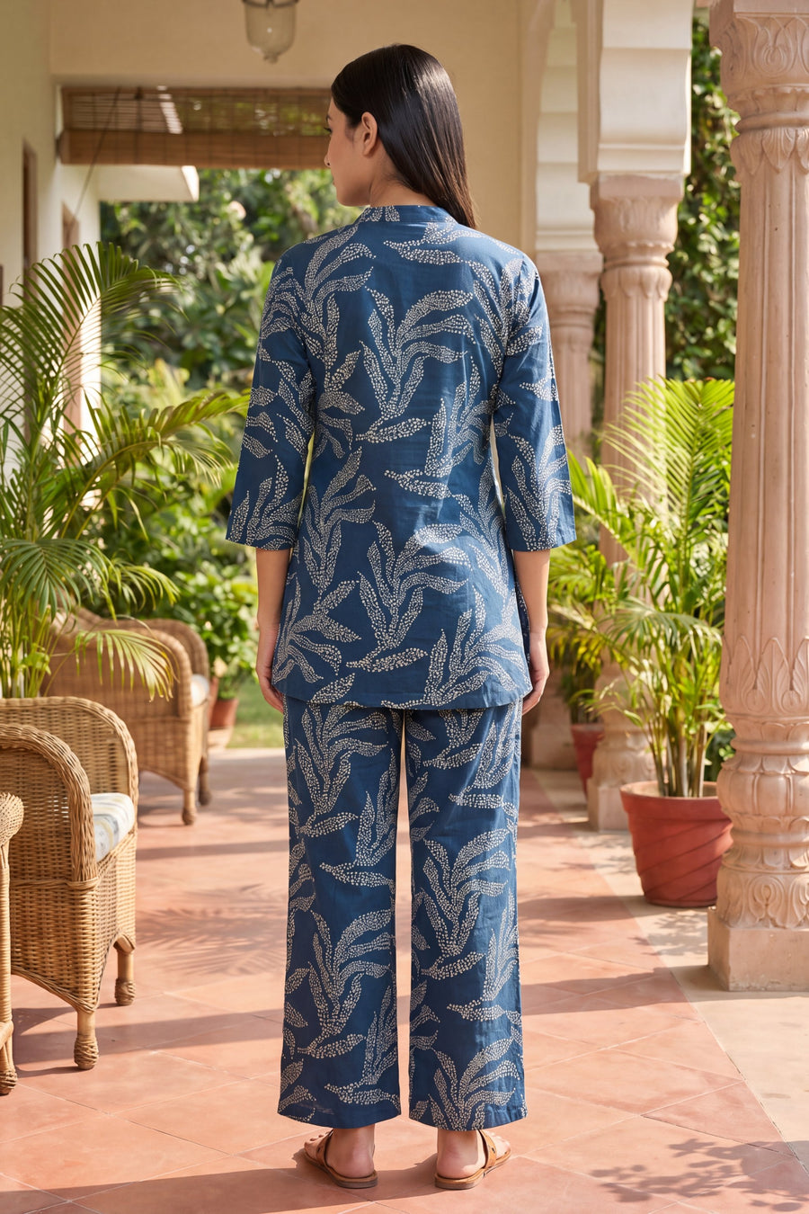 Slate Fern Pearl Botanical Cotton Co-ord Set — image 14