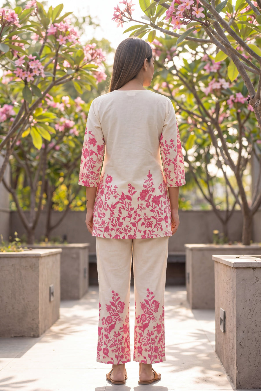 Slate Birch Hollow Geometric Cotton Co-ord Set — image 14