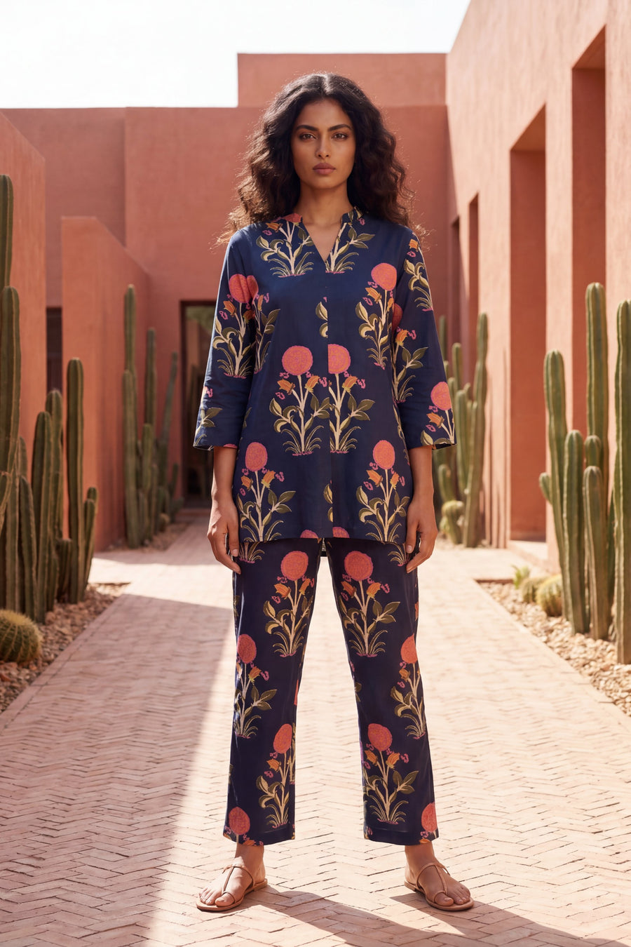 Twilight Blossom Cotton Co-ord Set — image 5
