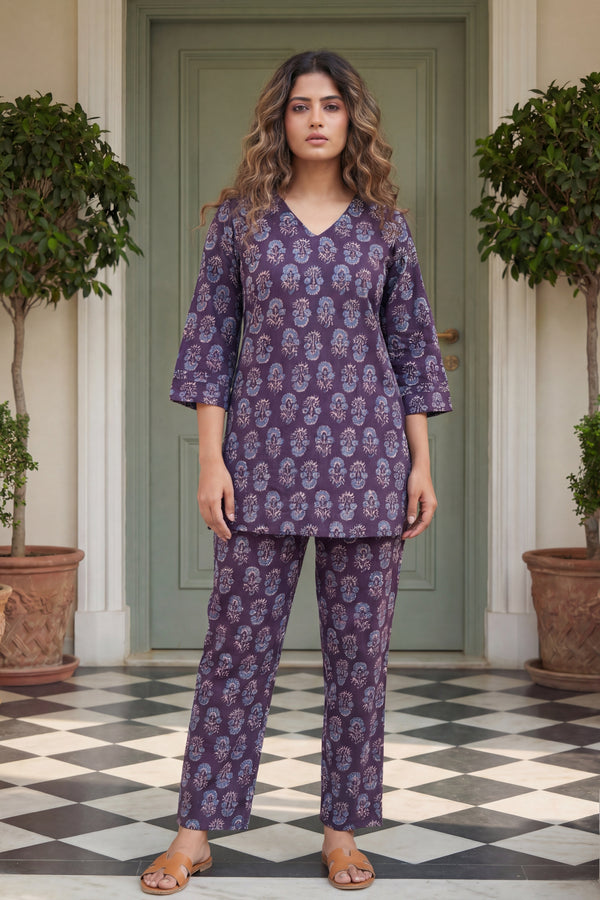 Lavender Palace Heritage Cotton Co-ord Set