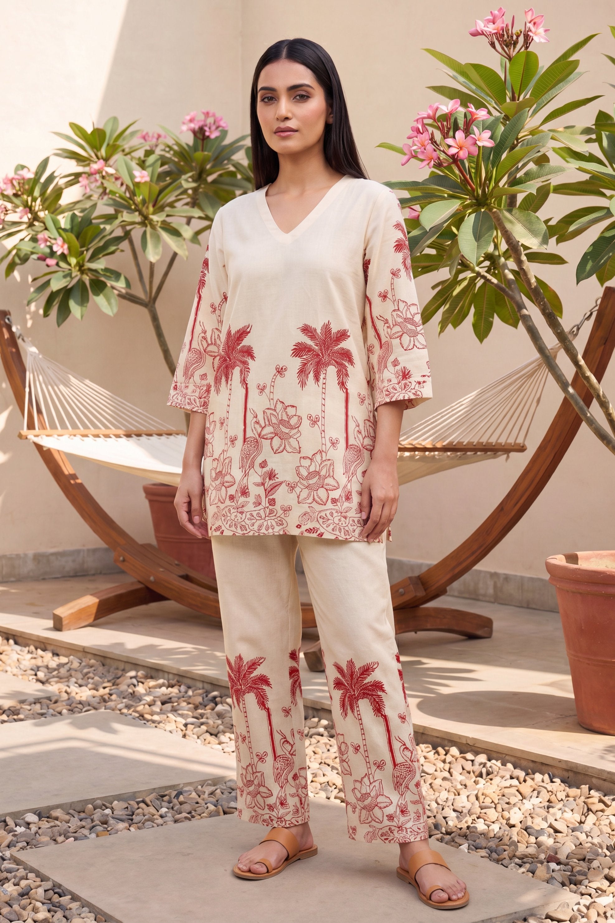 Wildflower Bloom Floral Cotton Flex Co-ord Set