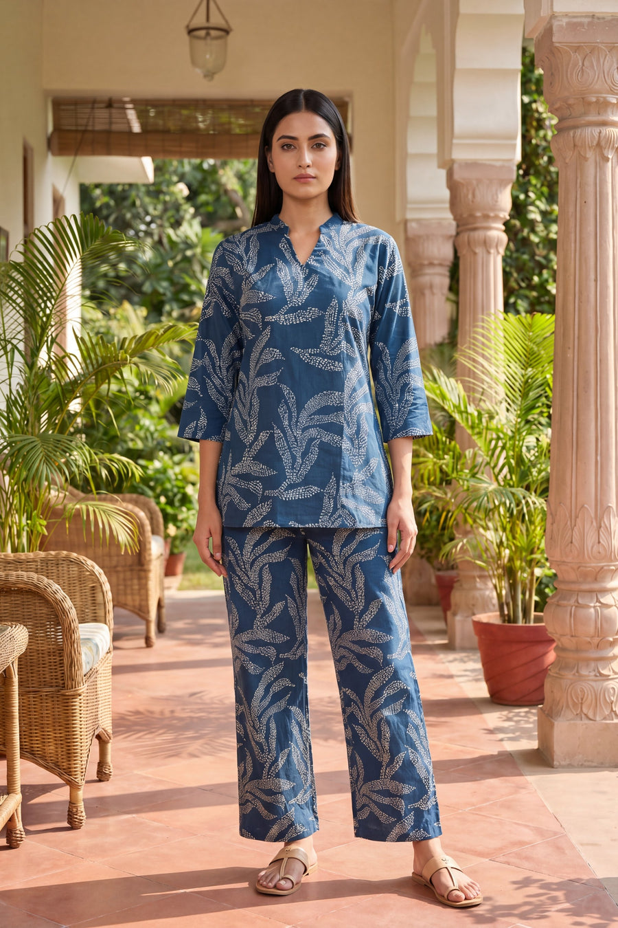 Slate Fern Pearl Botanical Cotton Co-ord Set — image 8