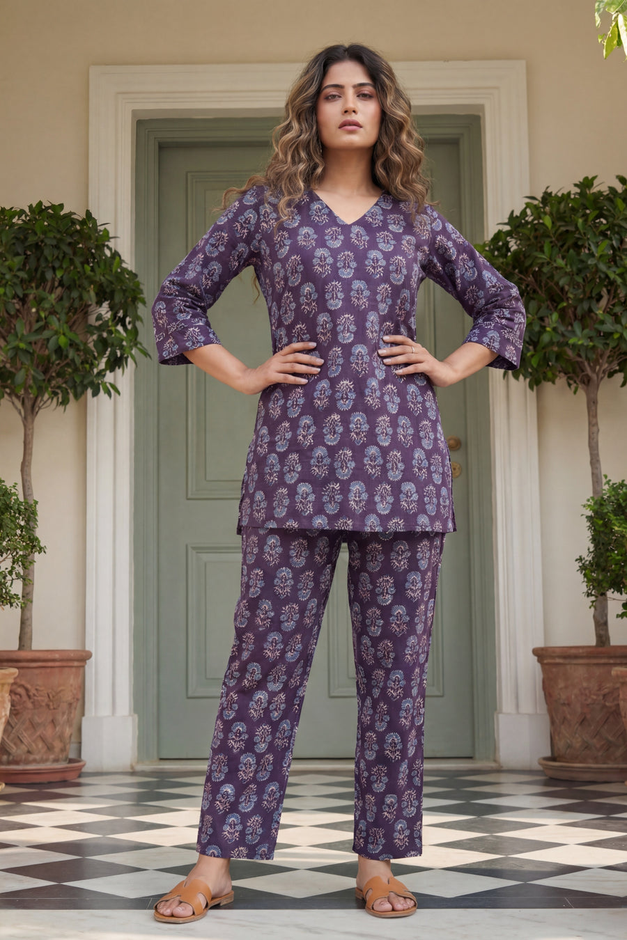 Lavender Palace Heritage Cotton Co-ord Set — image 8