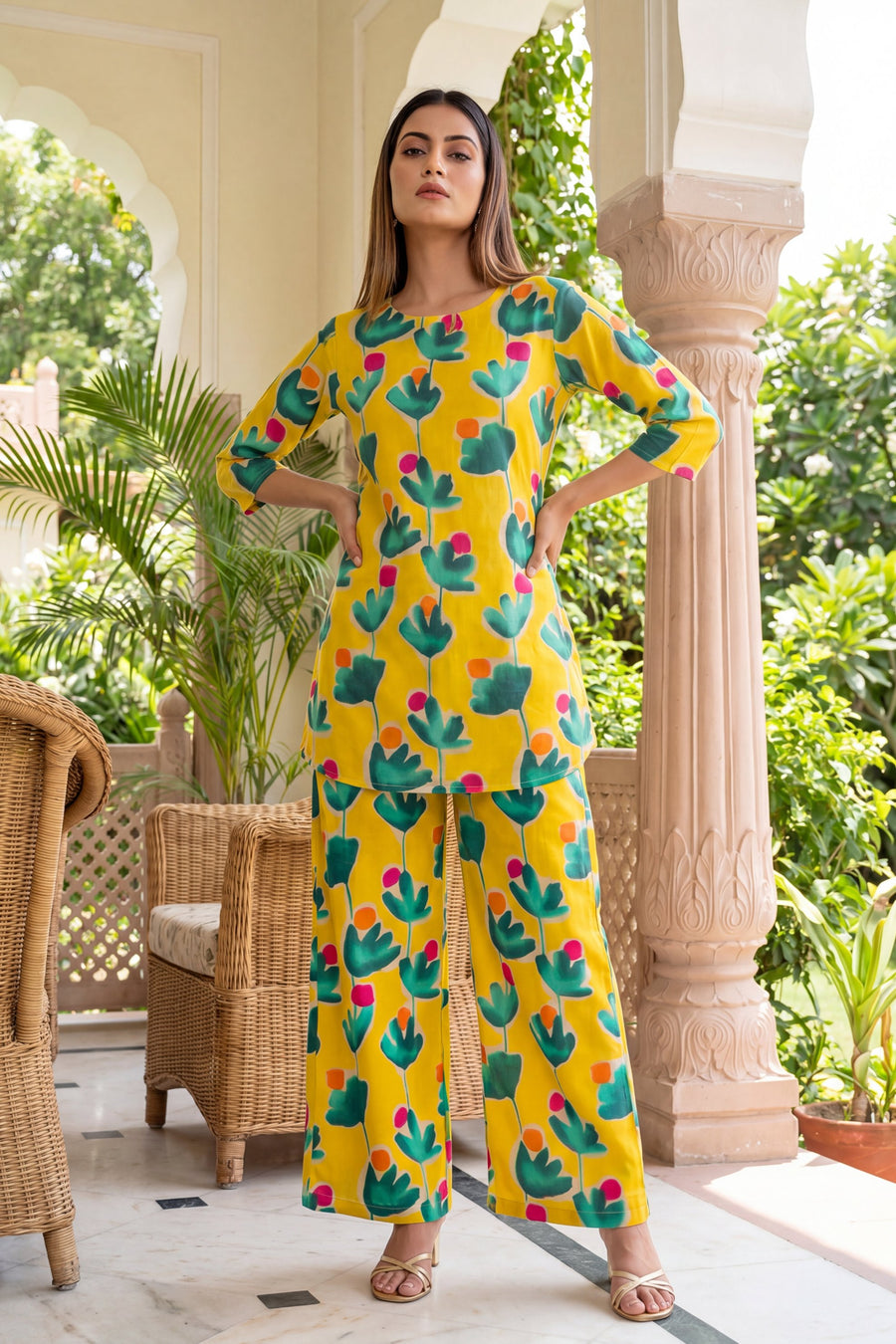 Marigold Elegance Cotton Co-ord Set — image 12
