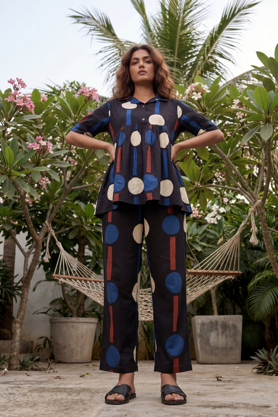 Ebony Canvas Black Cotton Co-ord Set — image 9